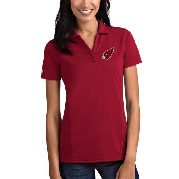 Arizona Cardinals Antigua Women's Tribute Polo T-shirt Cardinal Size Medium - Picture 3 of 12